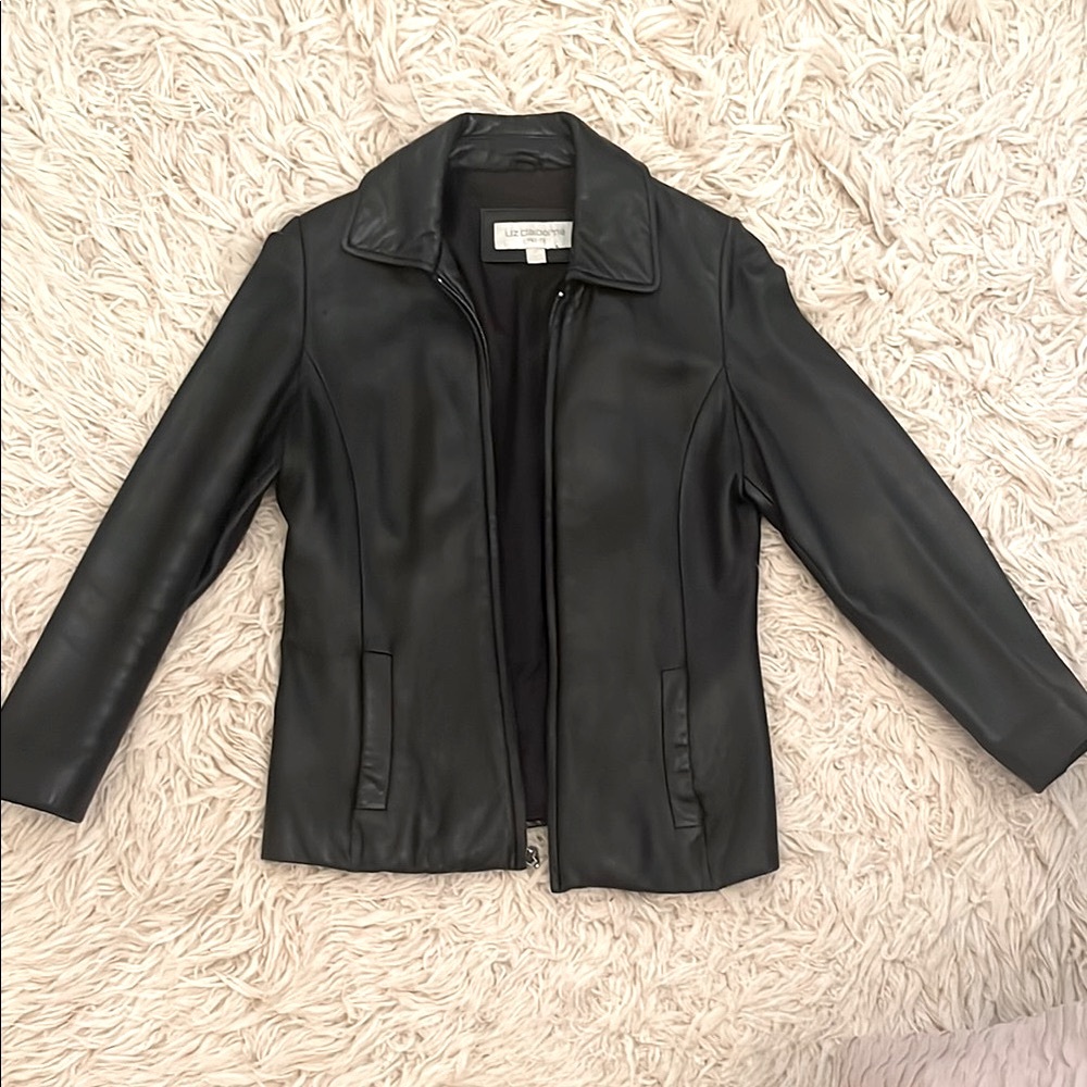 Liz Claiborne Vintage Black Leather Jacket